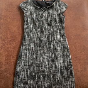 Banana Republic Tweed Jeweled Dress